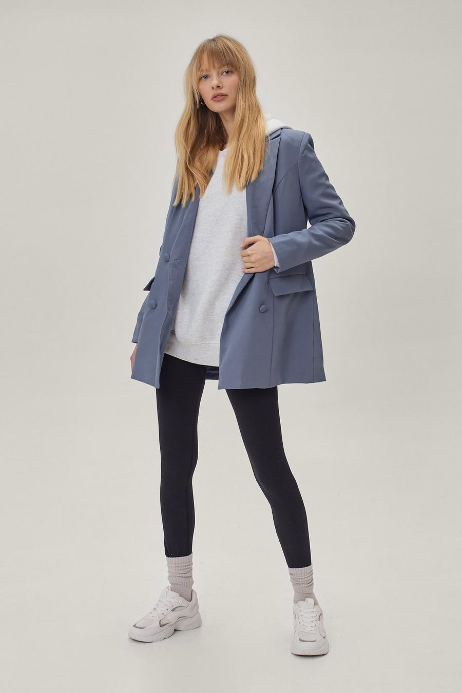 Relaxed Double Breasted Tailored Blazer